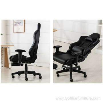 EX-Factory price Office Racing Computer Leather Gaming Chair With Footrest